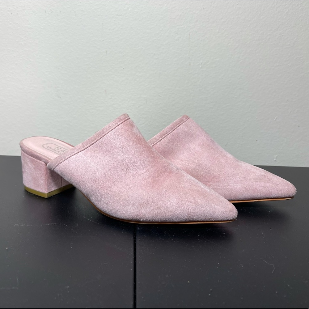 H&D Moda Española Suede Point Toe Mules